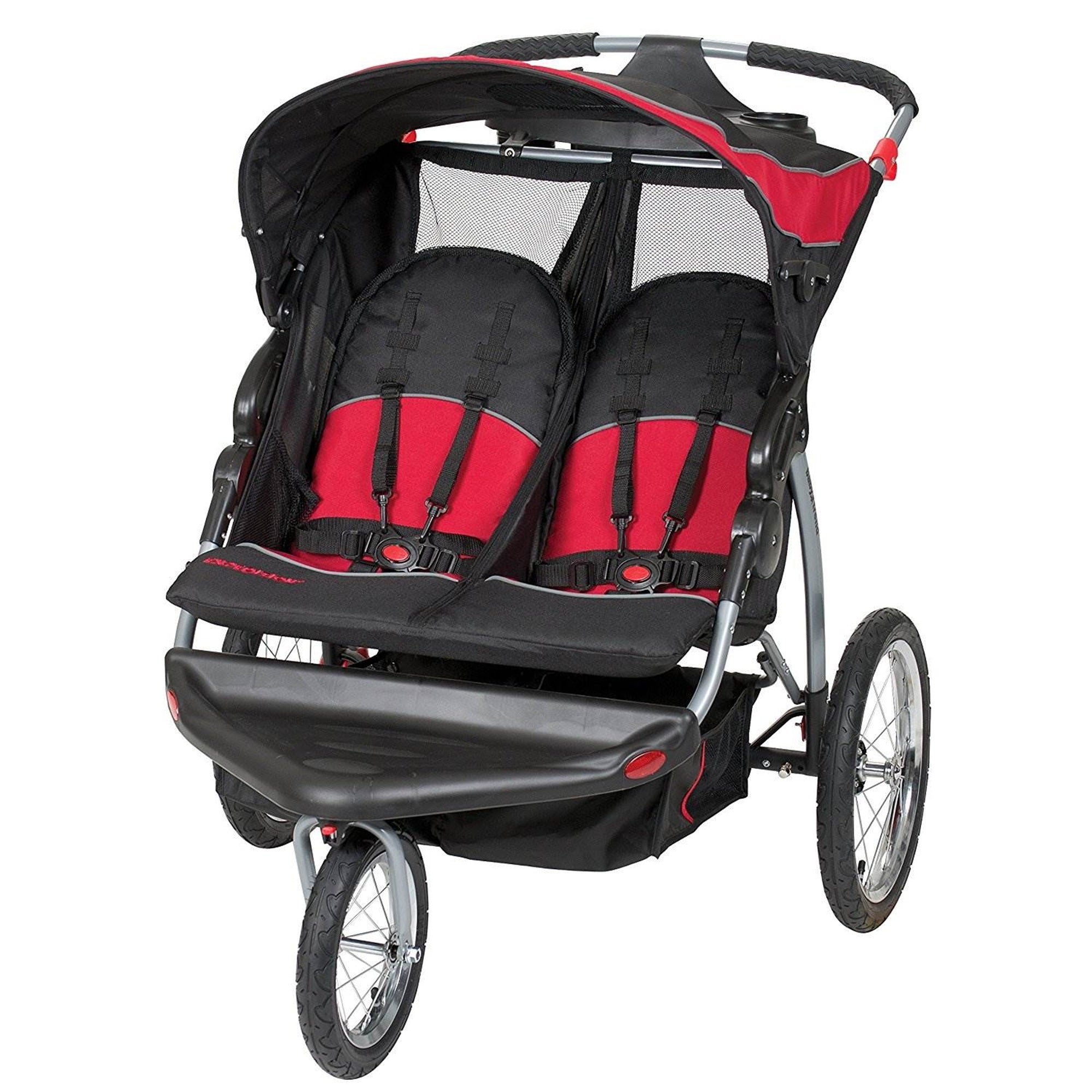 Baby Trend Lightweight Expedition Double Jogger Stroller, Centennial (Open Box) - VMInnovations