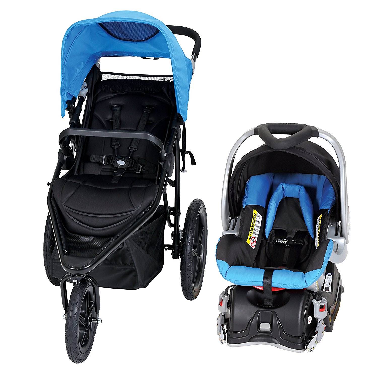 Baby Trend Stealth Single Jogger and Car Seat Travel System, Seaport |(Open Box)