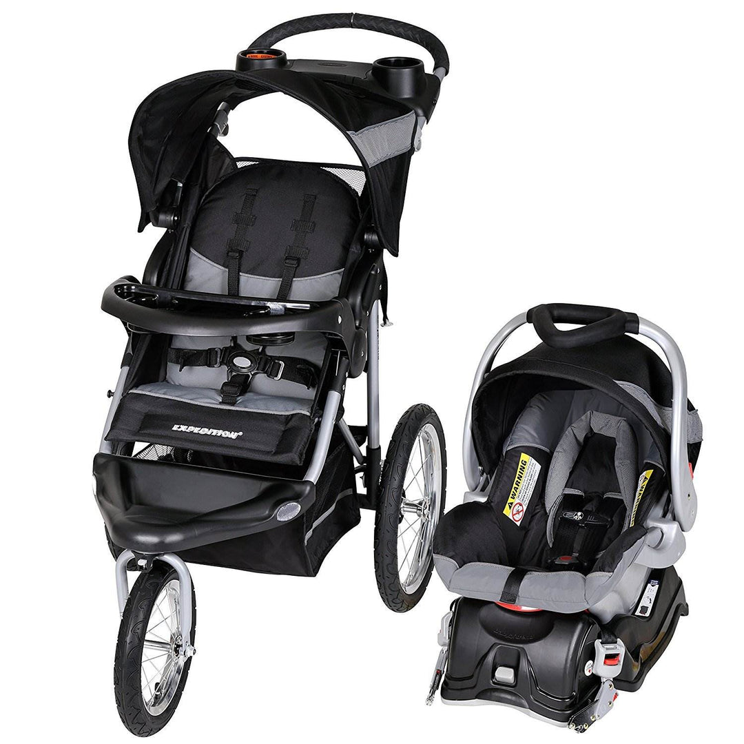 Baby Trend Expedition Travel System with Stroller and Car Seat, Millennium White - VMInnovations