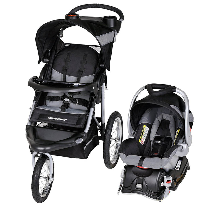 Baby Trend Expedition Travel System with Stroller and Car Seat, Millennium White - VMInnovations