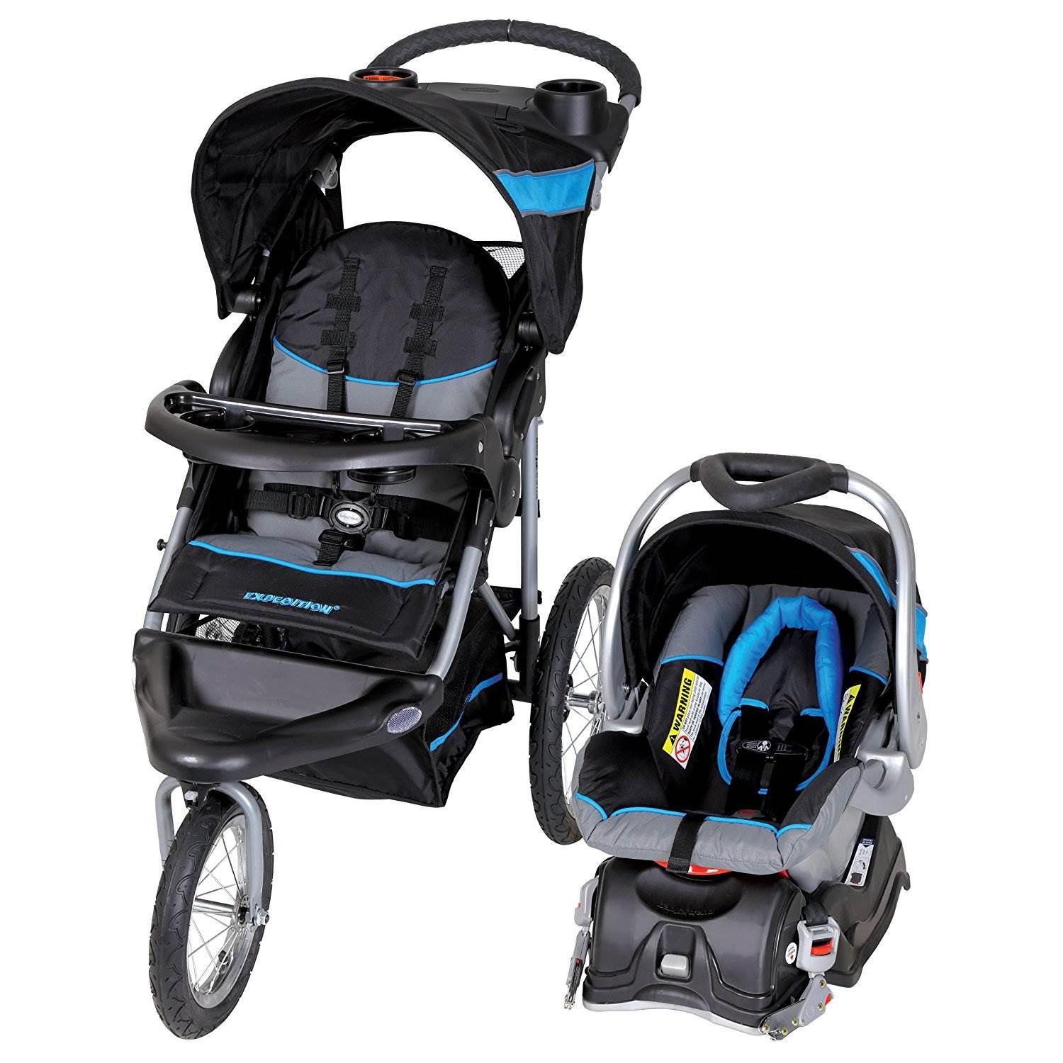 Baby Trend Expedition Travel w/Stroller & Car Seat, Millennium blue (Used) - VMInnovations