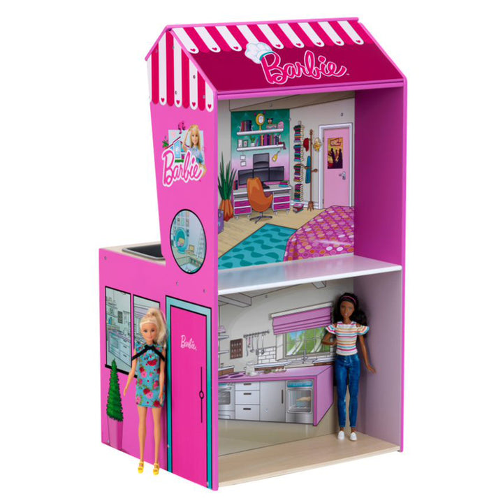 Theo Klein 2 In 1 Barbie Kitchen/Dollhouse and Epic Chef Wooden Kitchen Playset - VMInnovations