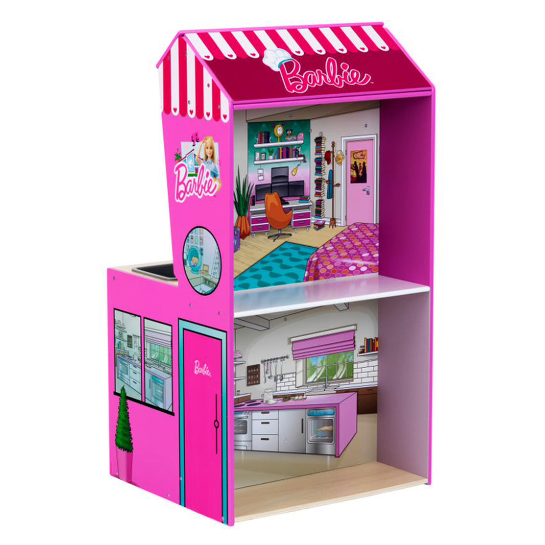 Theo Klein 2 In 1 Barbie Kitchen/Dollhouse and Epic Chef Wooden Kitchen Playset - VMInnovations