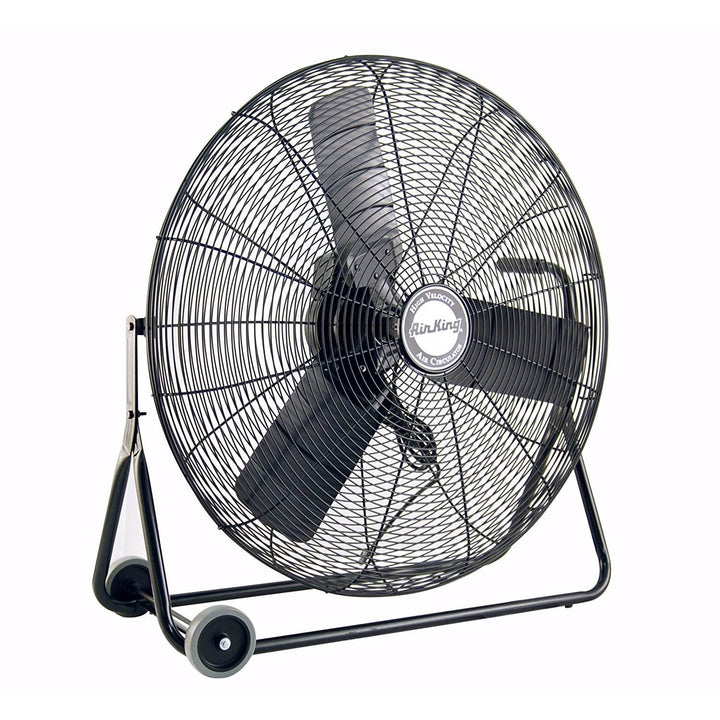 Air King 30 Inch 1/4 HP 3-Speed Indoor Industrial Open Motor Pivoting Floor Fan - VMInnovations