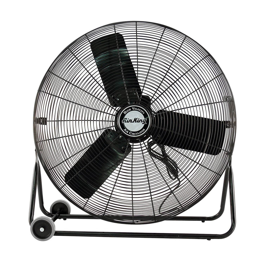 Air King 30 Inch 1/4 HP 3-Speed Indoor Industrial Open Motor Pivoting Floor Fan - VMInnovations