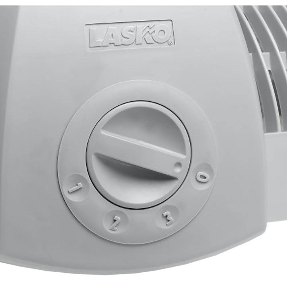 Lasko 20 Inch Cyclone Portable Floor or Wall Mount Pivoting Fan, White (Used)