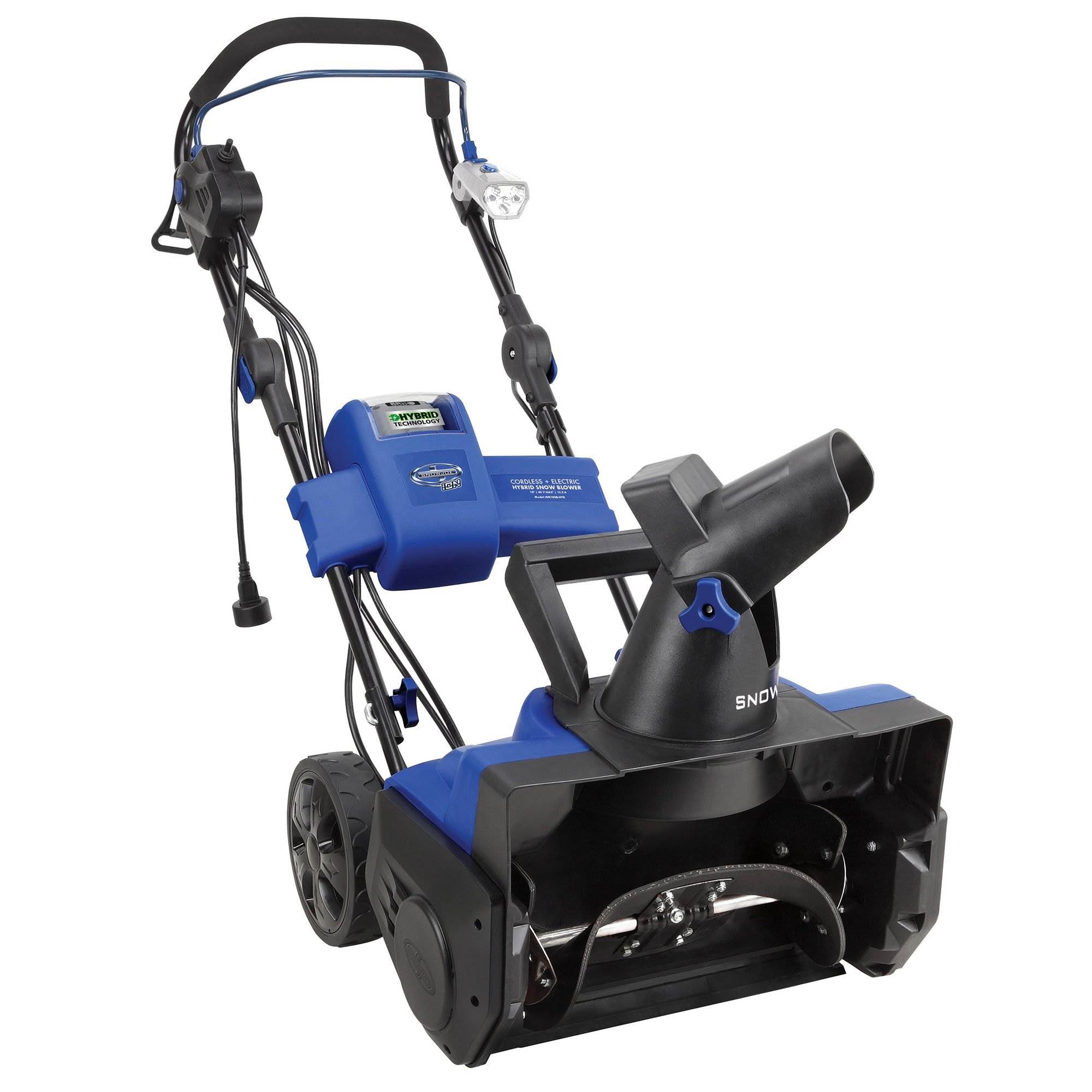 Snow Joe iON 40V 4.0 Ah Hybrid Cordless or Corded Electric 18 Inch Snow Blower