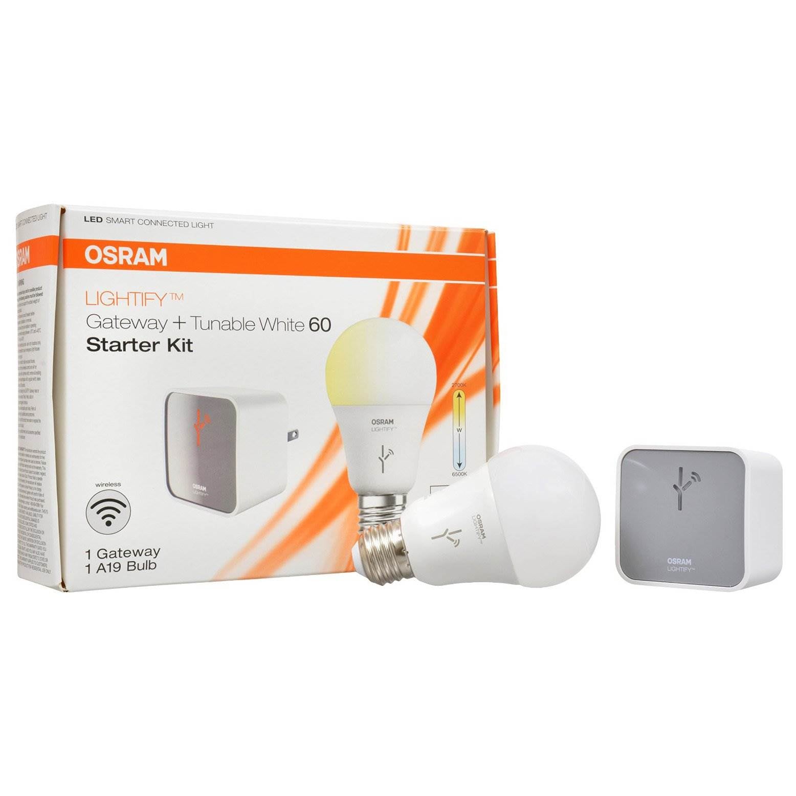 Sylvania Lightify by Osram Smart Home Starter Kit 60W Bulb + Gateway (Open Box)