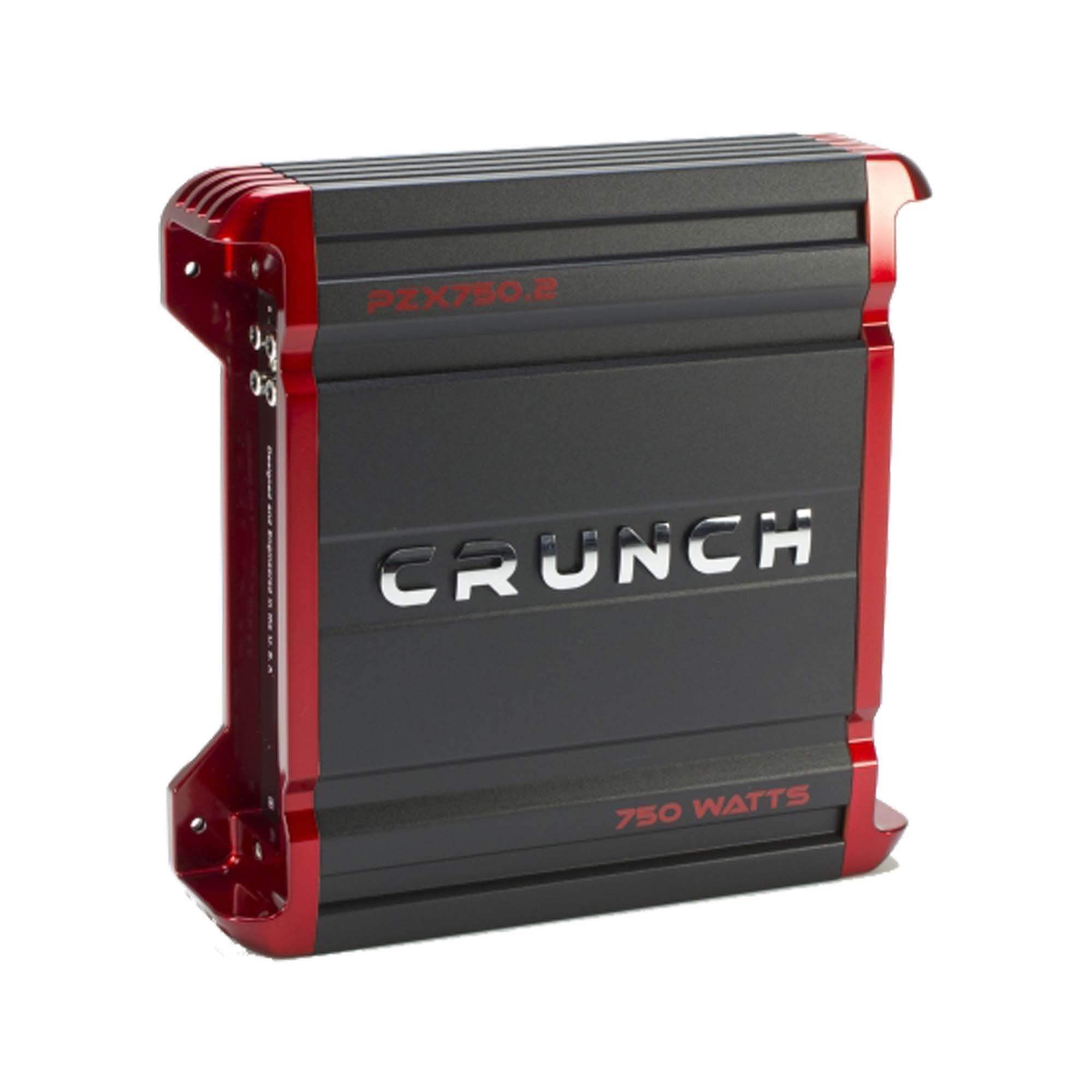 Crunch 750 Watt 2 Channel Powerzone Class A/B Car Amplifier + 8 Gauge Wiring Kit