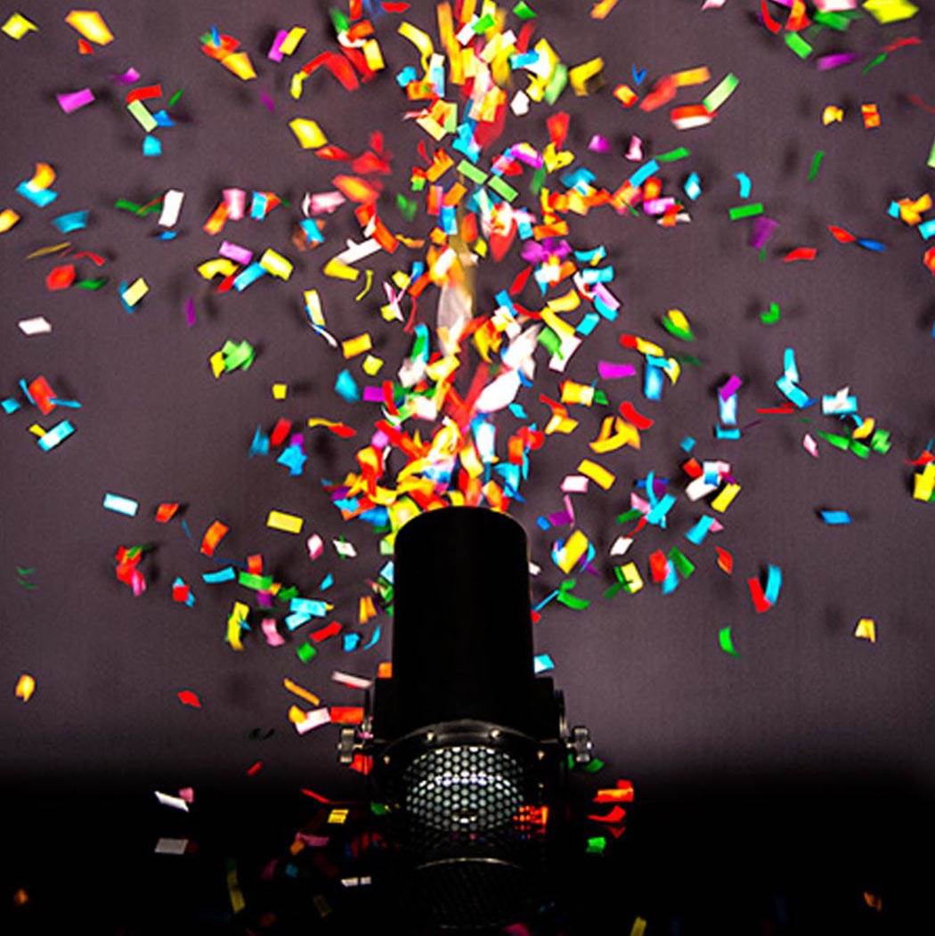 Chauvet DJ Funfetti Shot Professional Confetti Launcher with Remote & Carry Bag