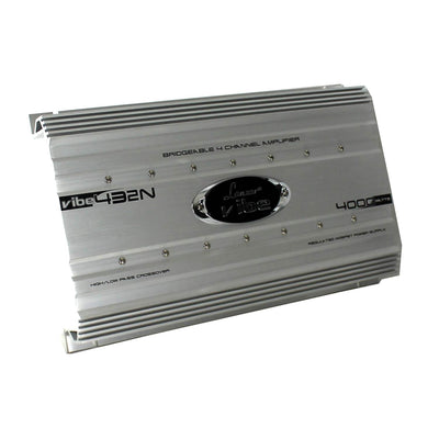 Lanzar 4000 Watt 4 Channel Bridgeable Car Audio Amplifier + 0 Gauge Wiring Kit