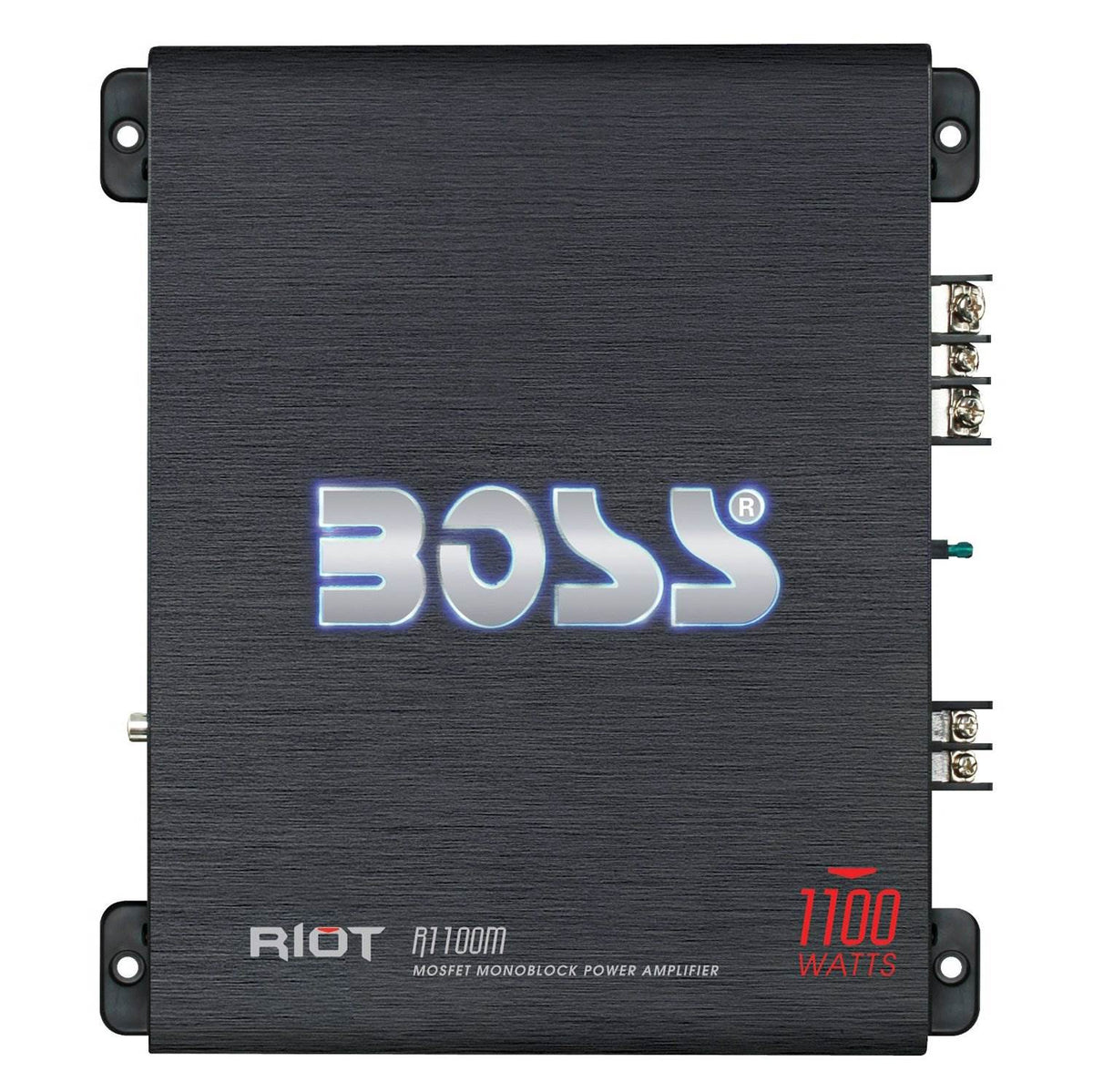 Boss Audio Riot 1100W Class A/B Amplifier & 12-Inch 1000W 32Hz 4-Ohm Subwoofer