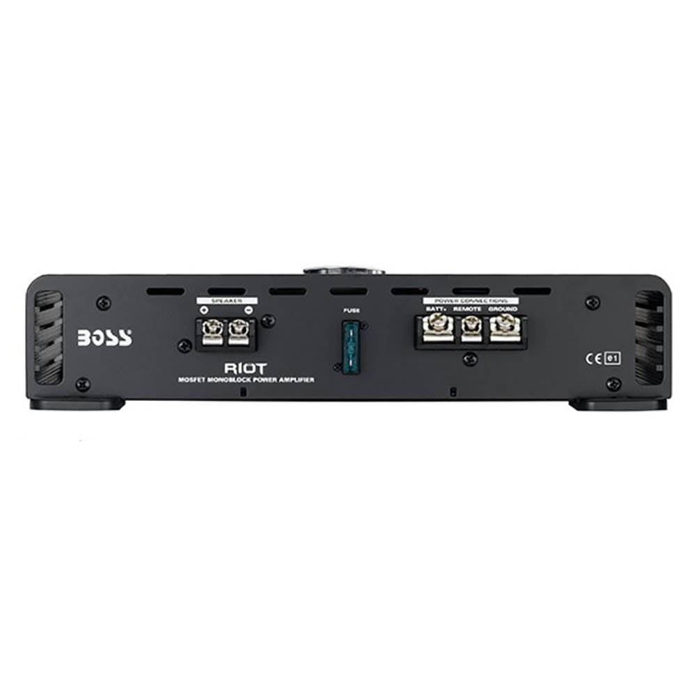 Boss Audio Riot 1100-Watt Monoblock MOSFET Class A/B Amplifier & Remote (4 Pack)