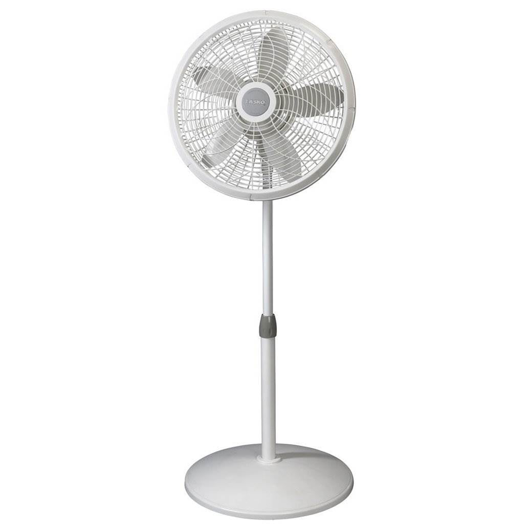 Lasko 18 Inch Elegance Performance Oscillating Standing Pedestal Fan (2 Pack)