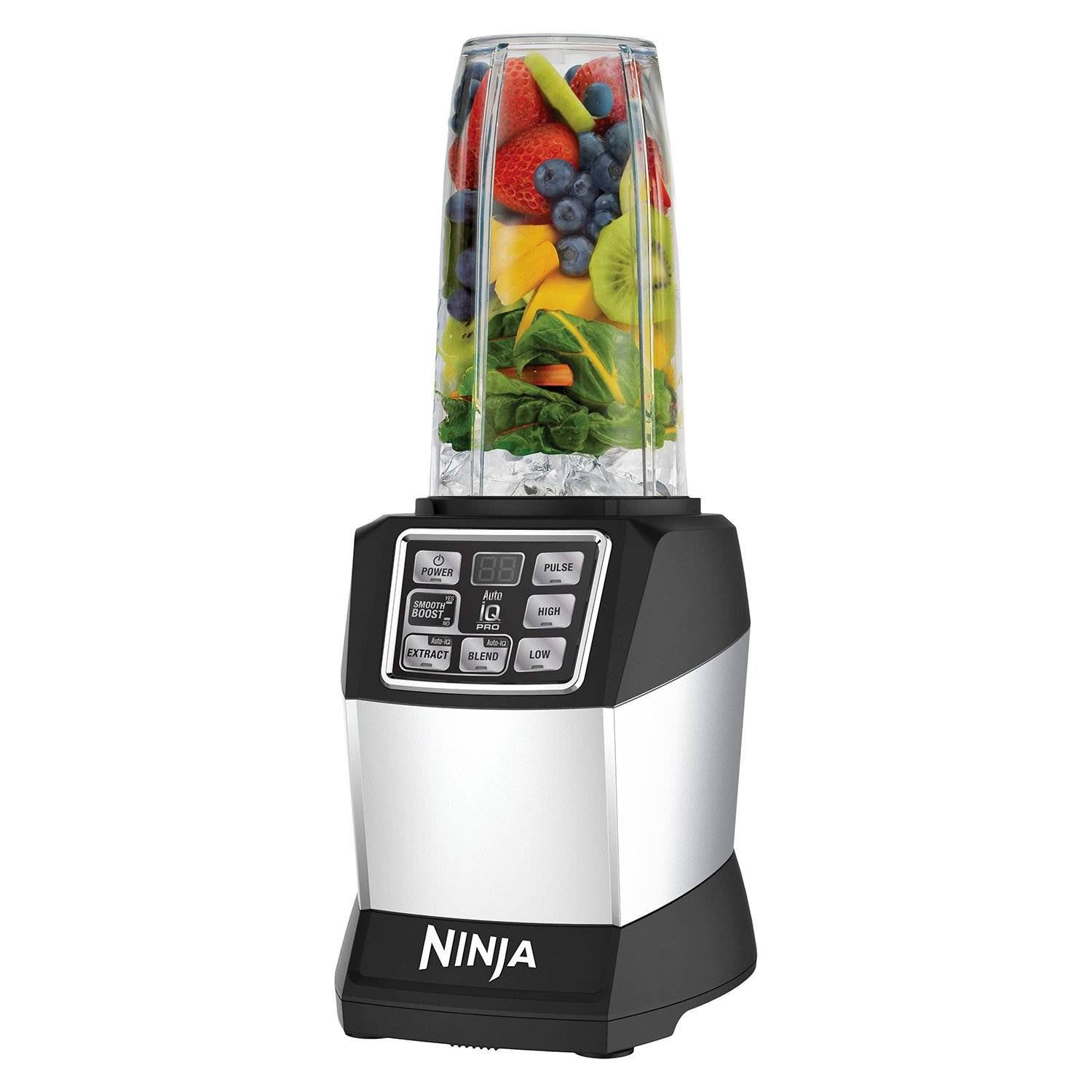Ninja Auto-IQ Nutri Ninja 1200W Smooth Boost 72 Ounce Blender BL490 (Open Box)