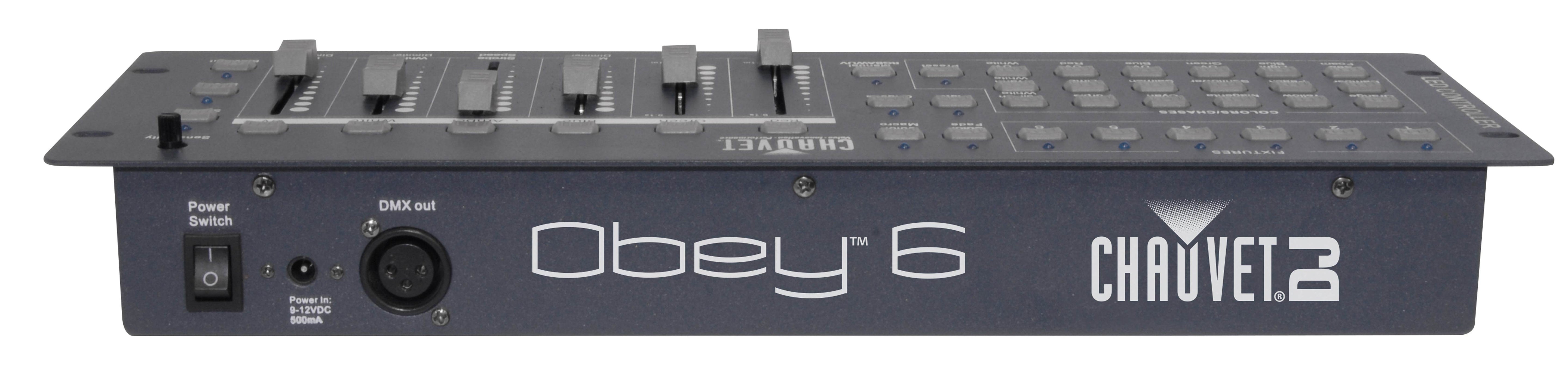 American DJ Mega Flat Pak Plus with UV LED Set + Chauvet Obey 6 DMX Controller