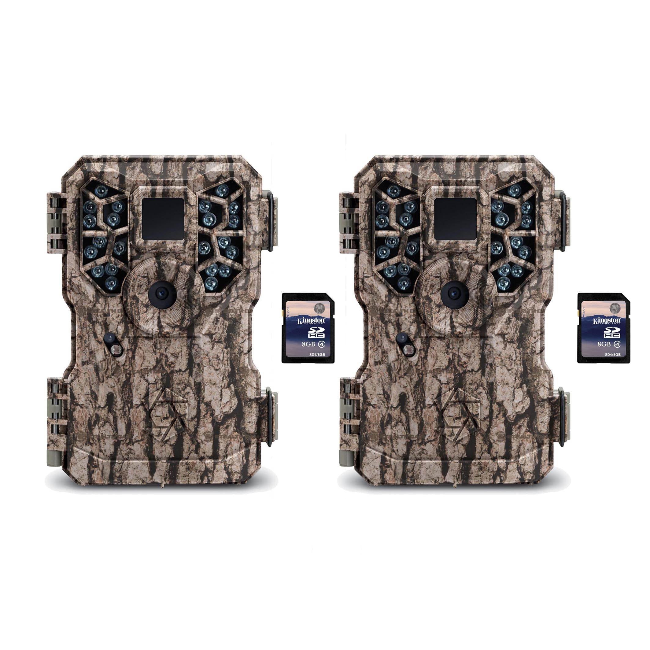 Stealth Cam PX22 8MP Mini Infrared Scouting Game Trail Camera (2 Pack) + SD Card