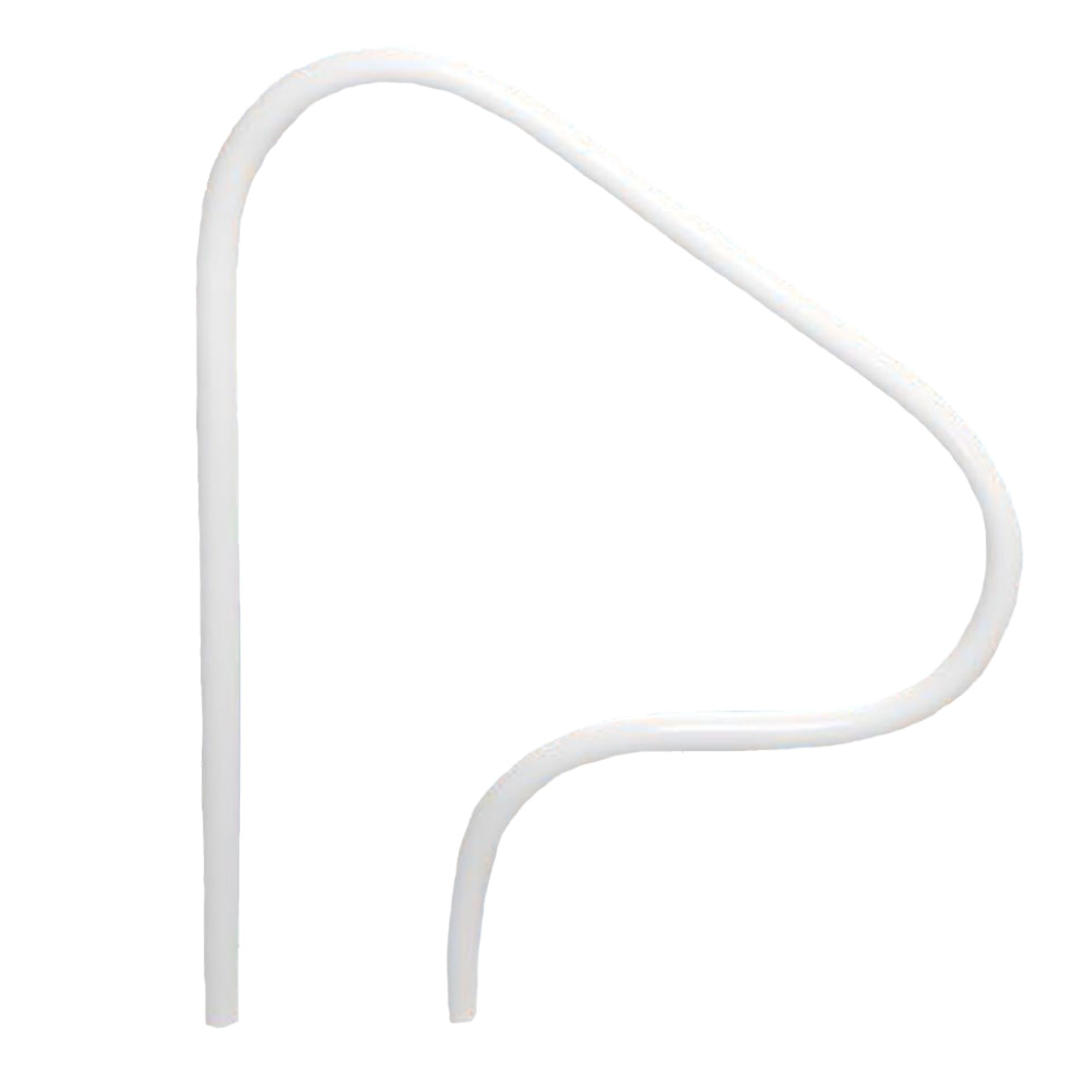 Saftron 40" x 32" 3 Bend In-Ground Pool Return to Deck Rail, White(Open Box) - VMInnovations