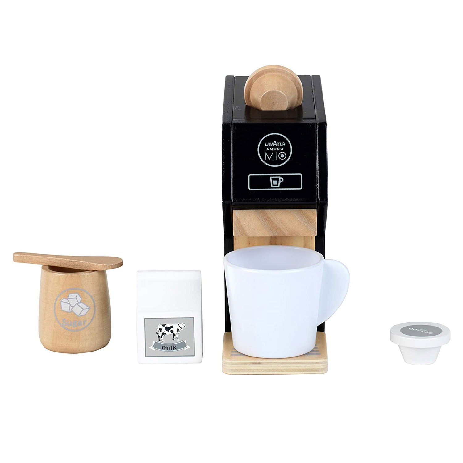 Theo Klein Play Kitchen Accessory Kit w/ Blender, Toaster, & Coffee Maker, Black