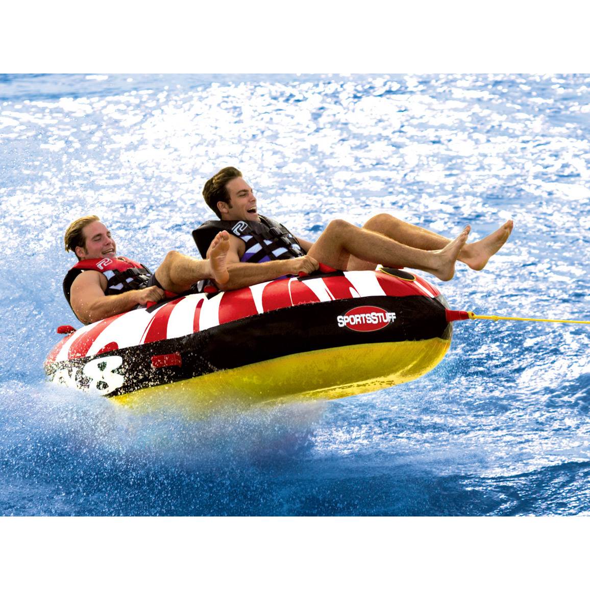 Sportsstuff Crazy 8 Towable Double Rider Water Inflatable Boating Tube(Open Box)