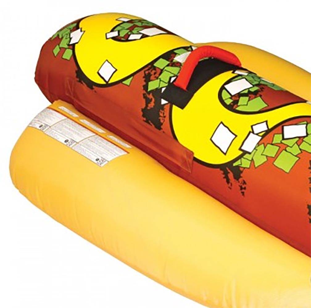 Sportsstuff Hot Dog 3 Person Inflatable Boat Lake Water Towable Tube (Open Box) - VMInnovations