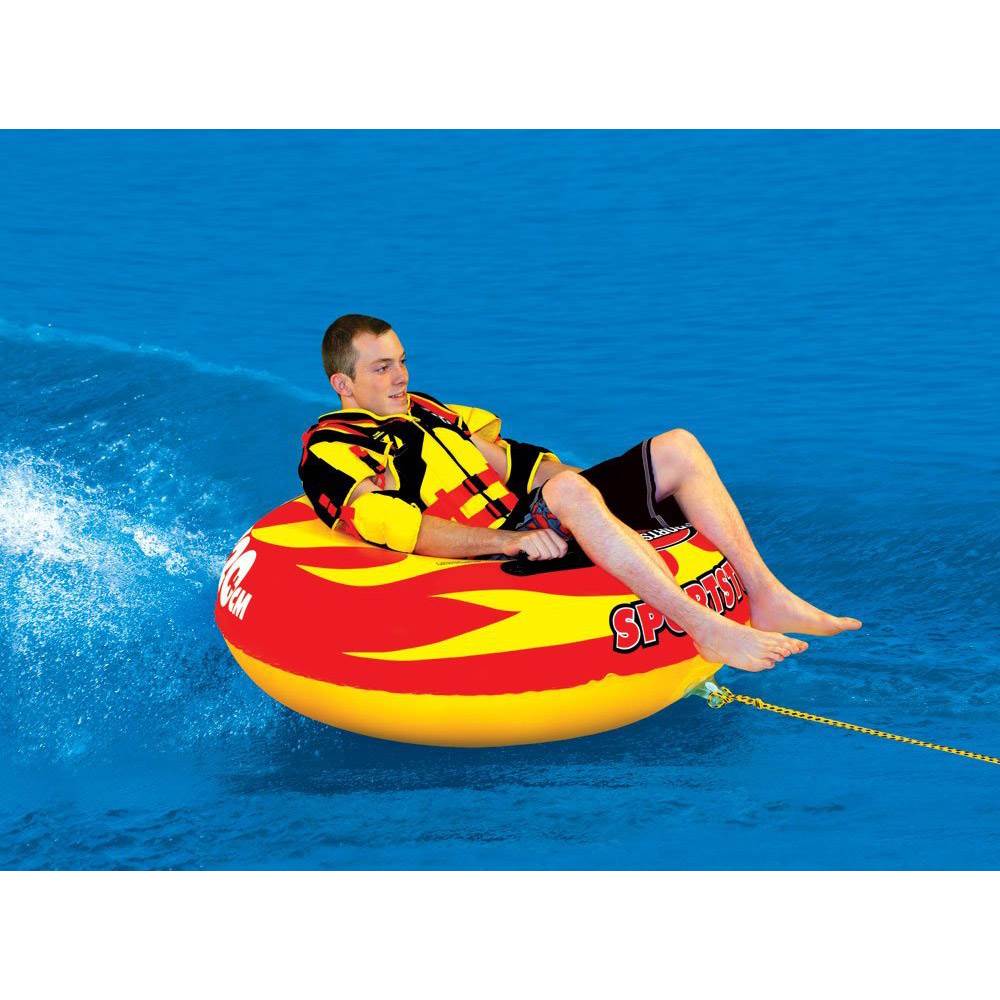 Sportsstuff Sportstube VIP Inflatable Towable Single Rider Water Tube (Open Box)