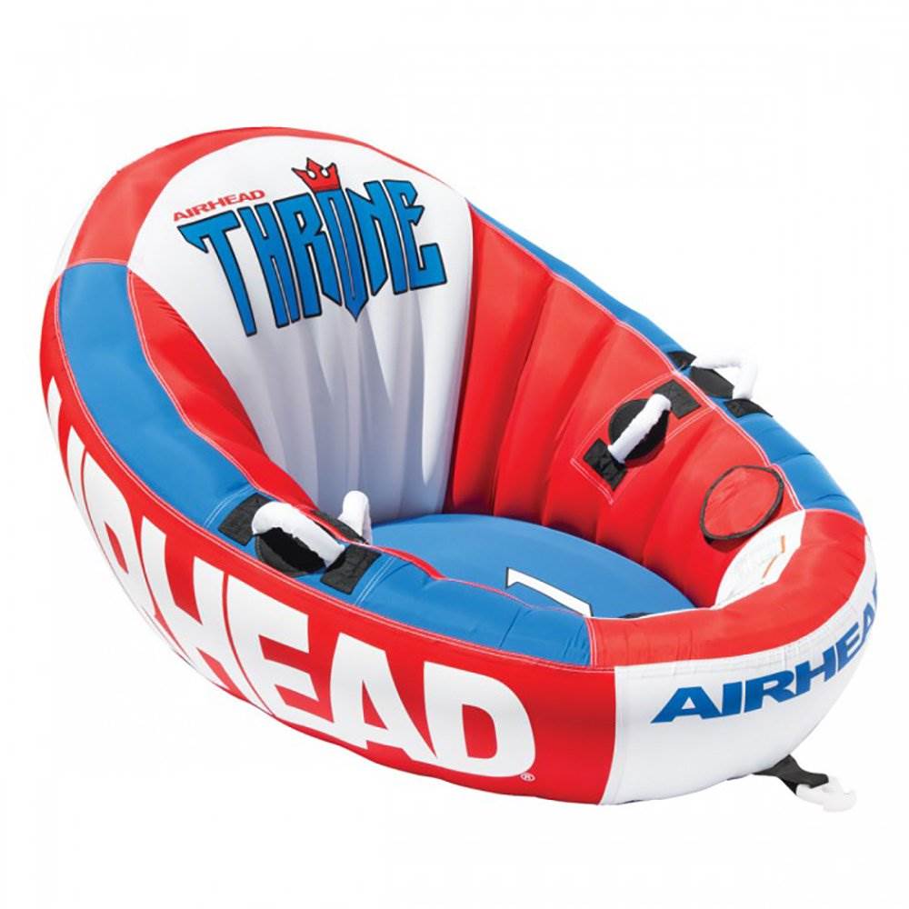Airhead Inflatable Throne 1 Rider Sofa Design Lounging Lake Towable (Open Box)