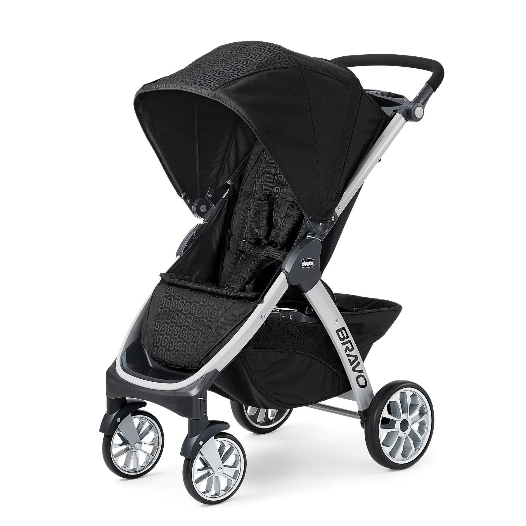 Chicco Bravo Trio Removable Seat Quick-Fold Stroller System, Ombra | Open Box