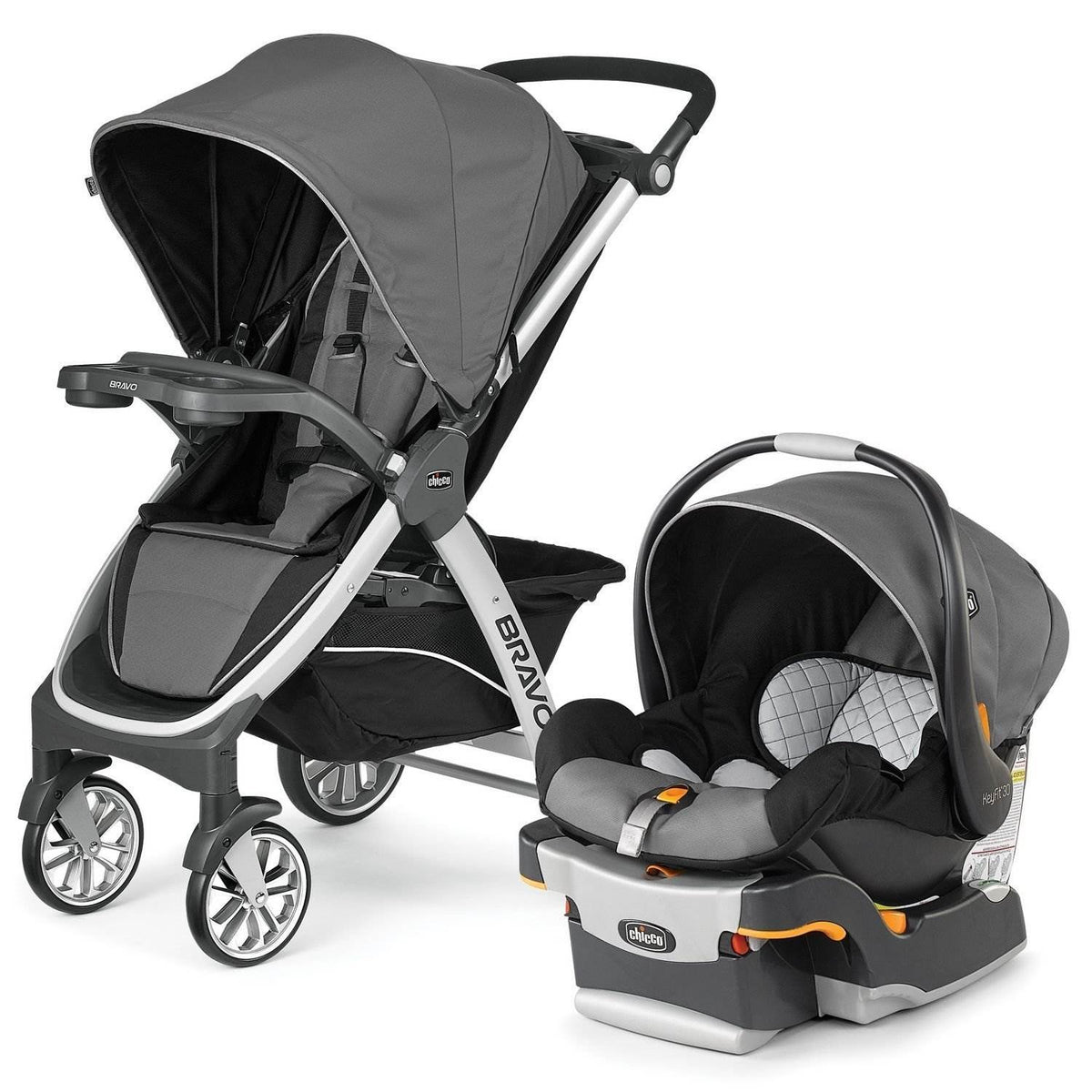 Chicco Bravo Trio Removable Seat Multi-Position Travel System, Orion (Open Box)