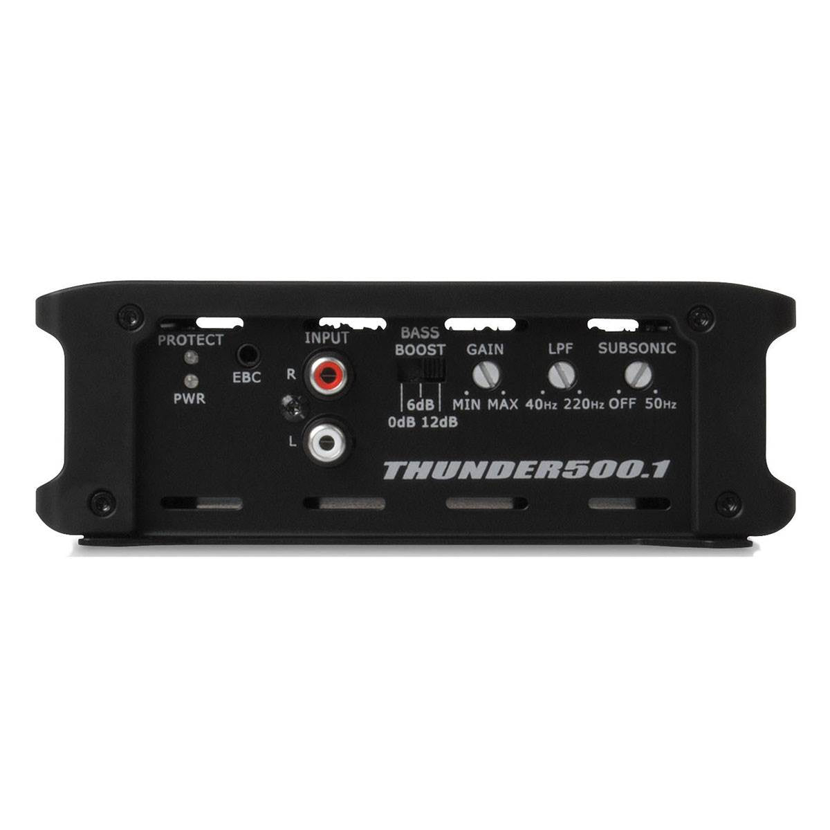 Kicker 12" 600W Dual Loaded Subwoofer Enclosure + 500W Bass Amplifier + Wiring