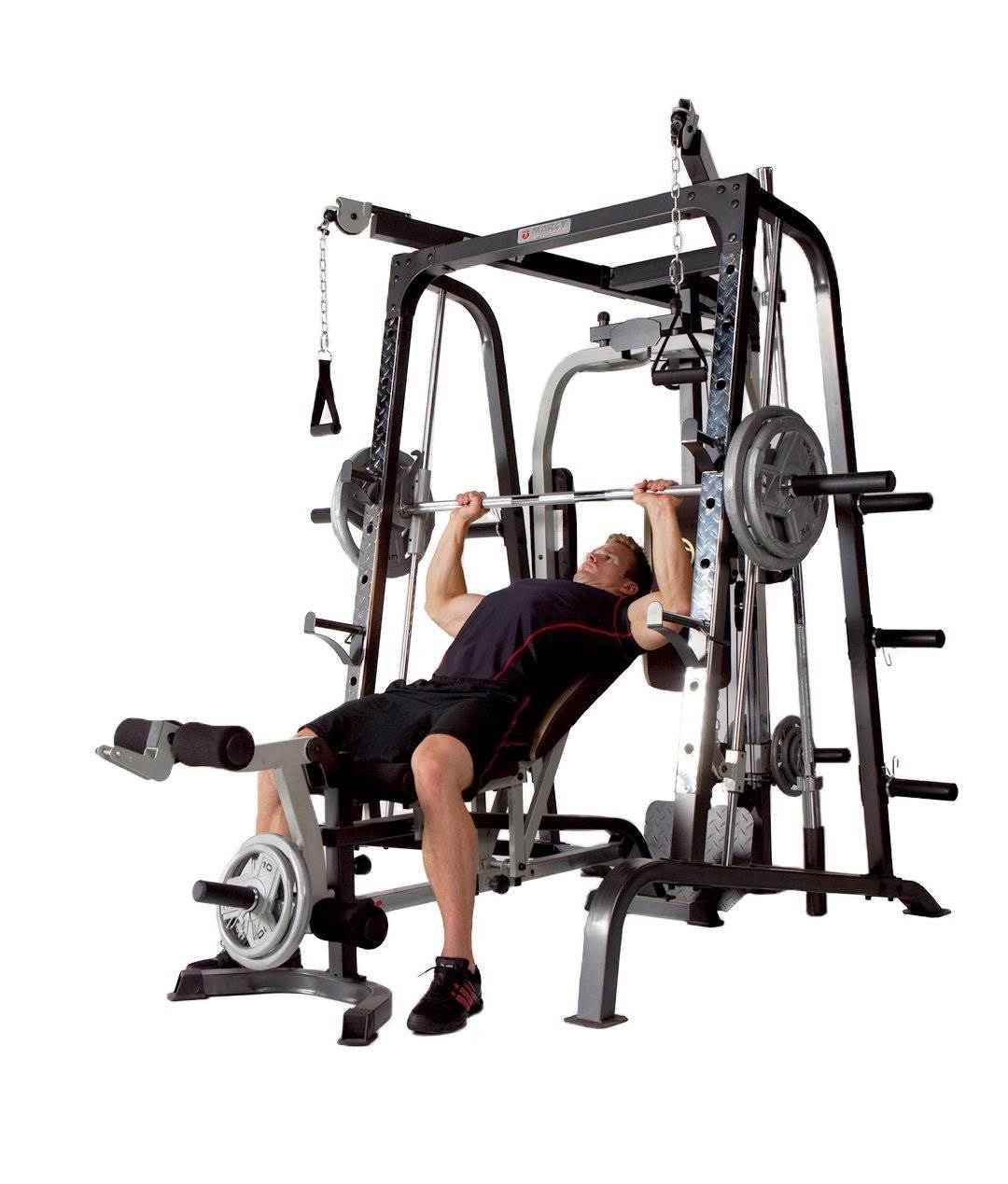 Marcy Deluxe Diamond Elite Smith Cage Workout Machine Total Body Gym | MD-9010G - VMInnovations