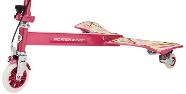 Razor PowerWing Pink Girls Caster Scooter - Sweet Pea