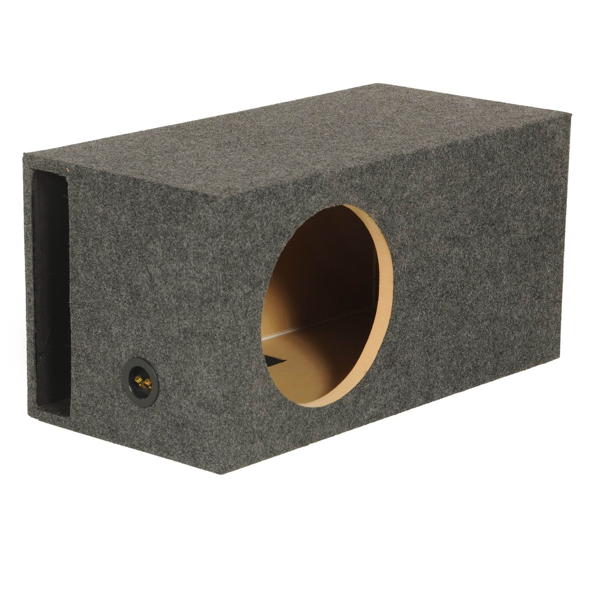Q Power Single 12 Inch XL Heavy-Duty Side Ported Subwoofer Enclosure (Open Box) - VMInnovations