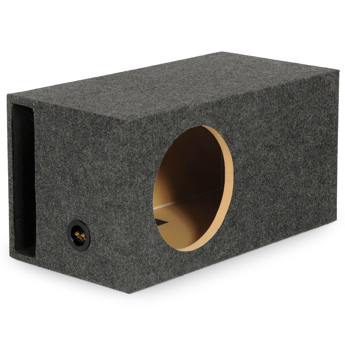 Q Power Single 12 Inch XL Heavy-Duty Side Ported Subwoofer Enclosure (Open Box)