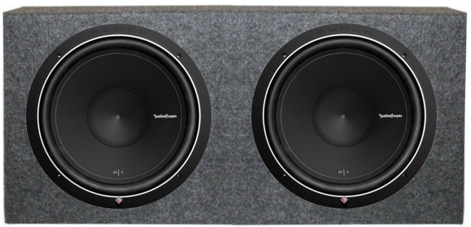 Rockford Fosgate 15" 500W Subwoofer (Pair) + Q-Power 15" Dual Sealed Enclosure