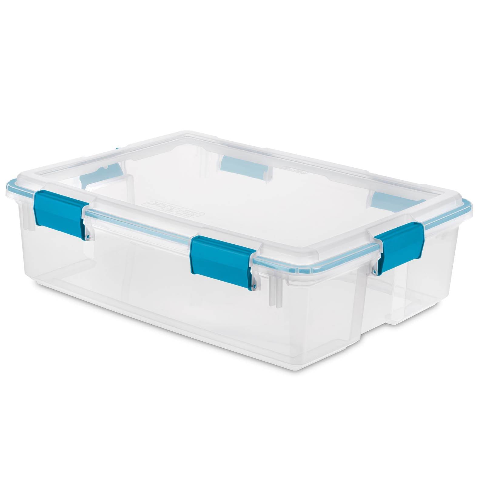 Sterilite 37 Quart Thin Gasket Box Clear Storage Bin Tote (Open Box)