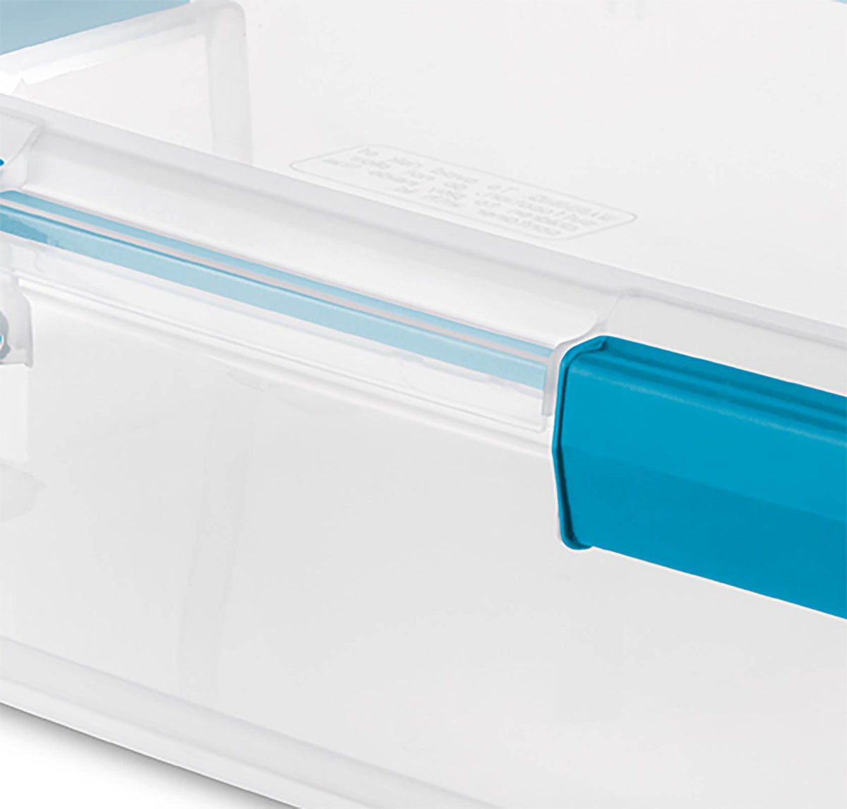 Sterilite 37 Quart Thin Gasket Box Clear Storage Bin Tote (Open Box)