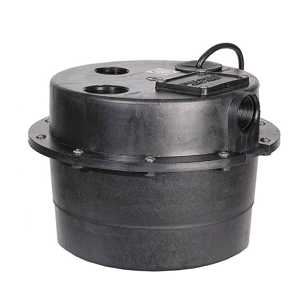 Little Giant 1/3 HP Compact Drain-o-saur Tank and Pump Combo System (For Parts)