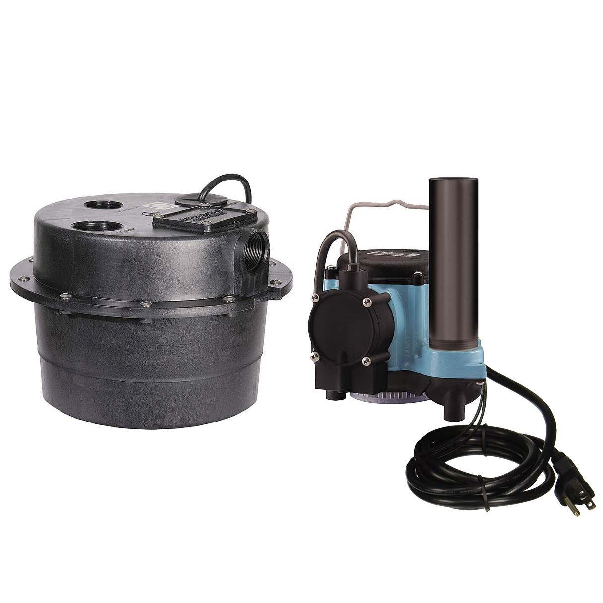 Little Giant 1/3 HP Compact Drain-o-saur Tank and Pump Combo System (For Parts)