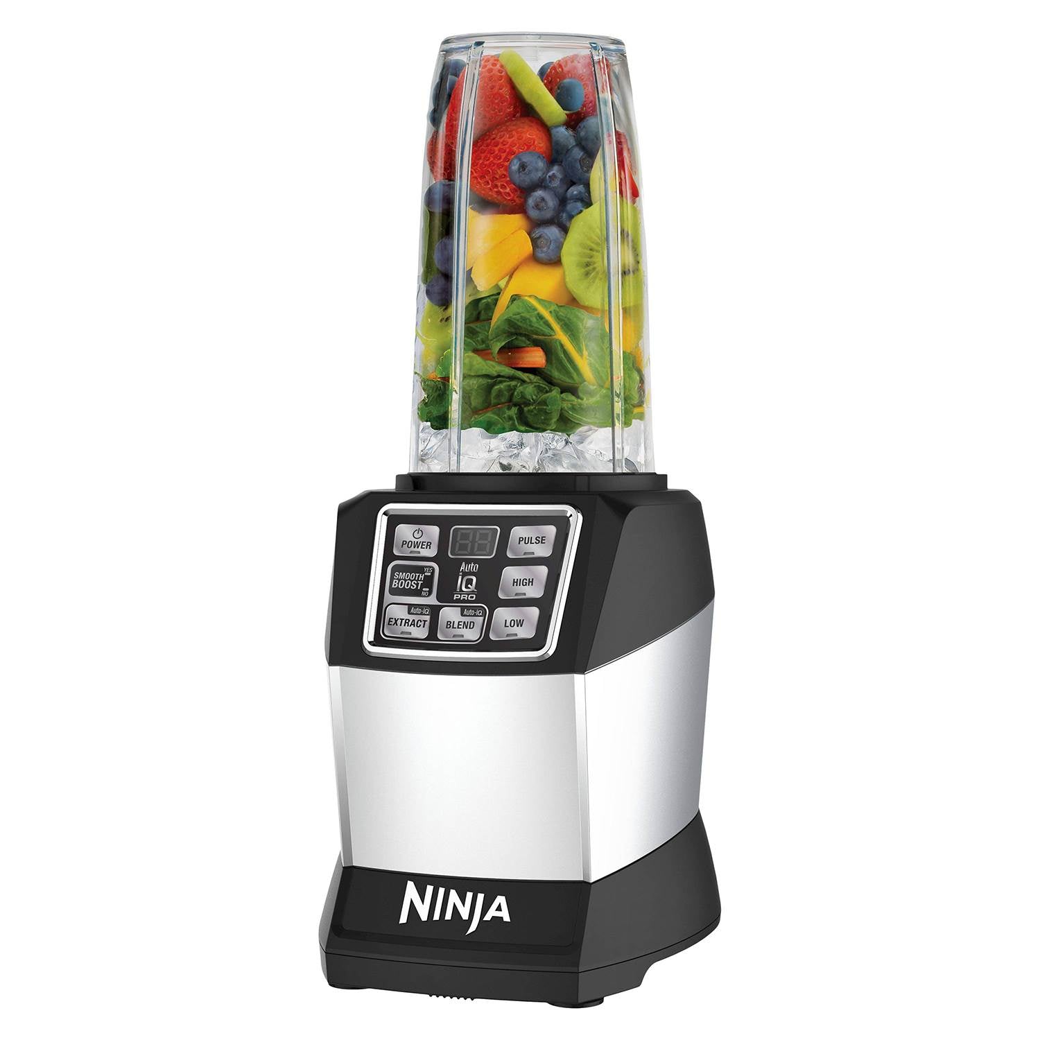 Ninja Auto-IQ Nutri Ninja 1200W 72oz Blender, 2 24oz Cups, & 100 Recipe Cookbook