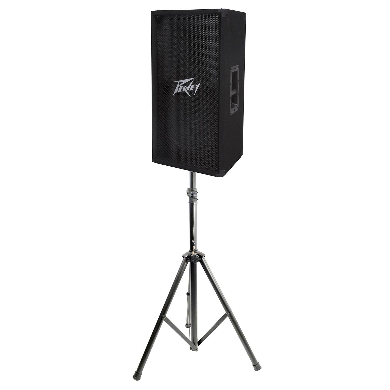 Peavey PV 112 12" 2-Way Pro DJ Live Sound Speaker + Pyle 6' Tripod Speaker Stand