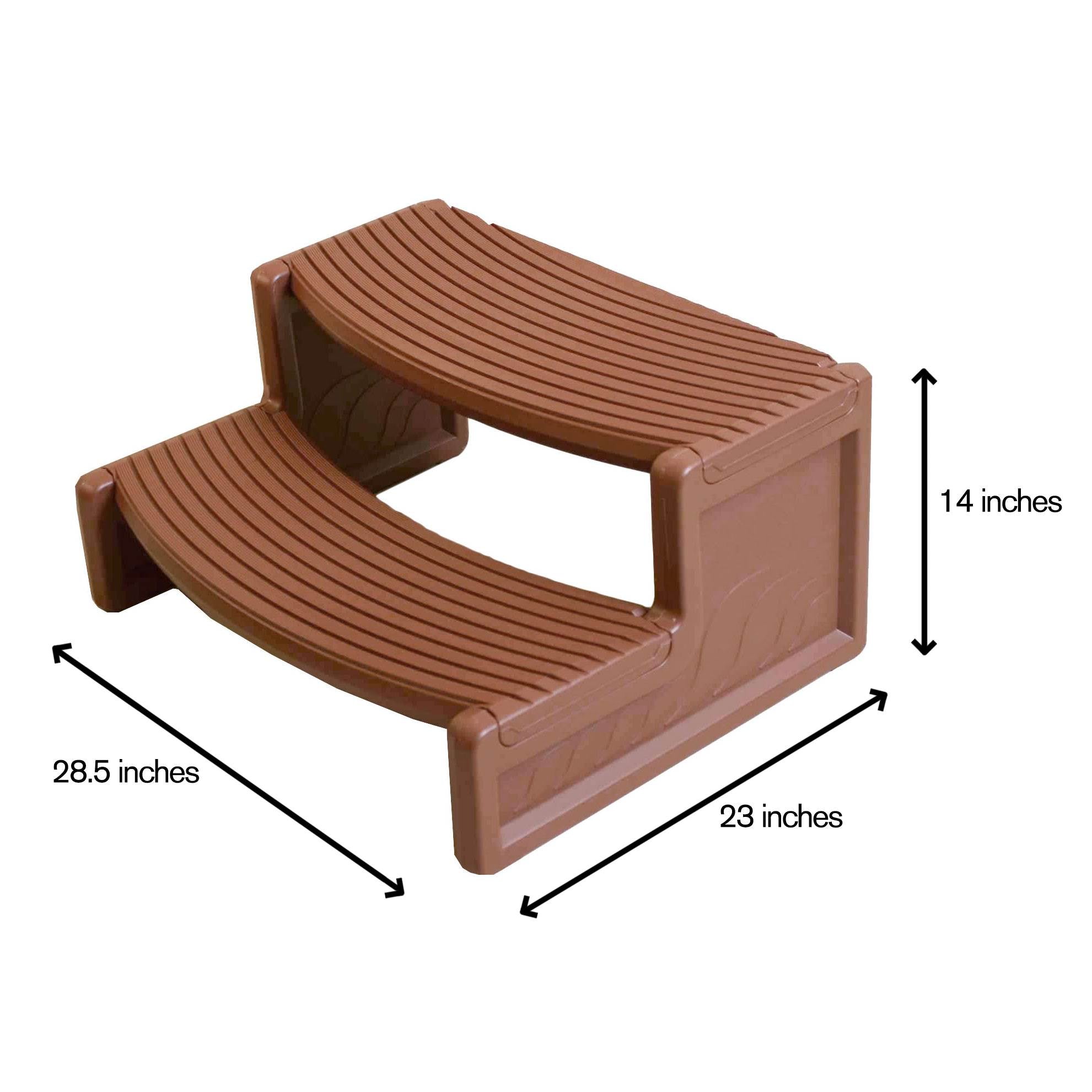 Confer Plastics Resin Multi Purpose Spa Hot Tub Handi-Step Steps, Red (Open Box)