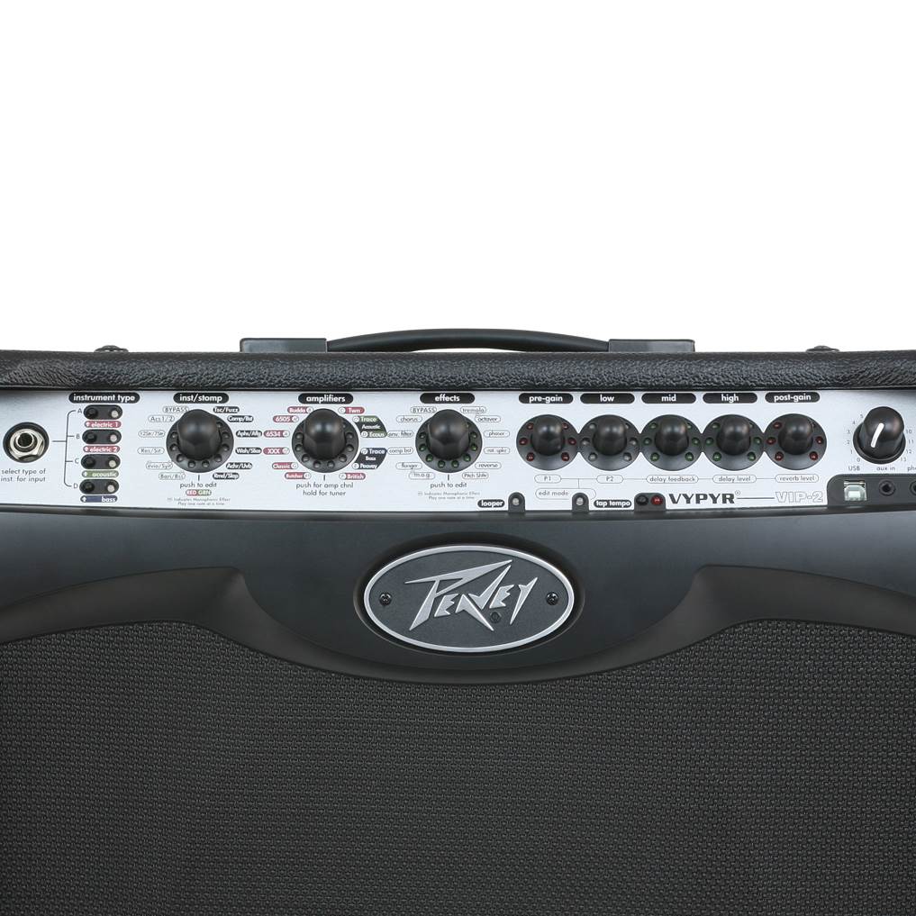 Peavey Vypyr VIP 2 40 Watt Combo Amplifier Amp + Sanpera I Pedal Controller