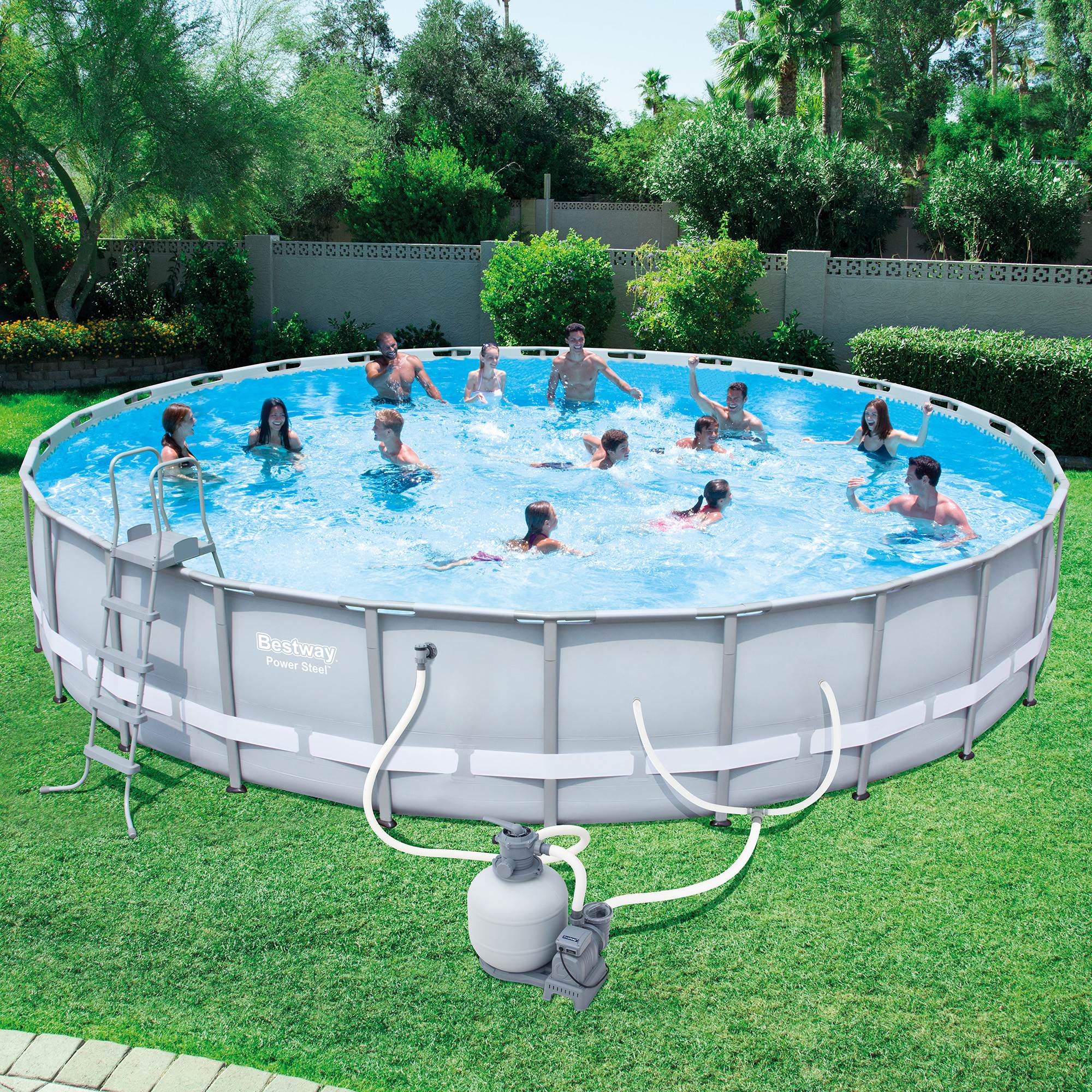 Bestway Steel Pro 26' x 52" Frame Pool Set w/ Pump, Ladder, & Covers (Open Box)