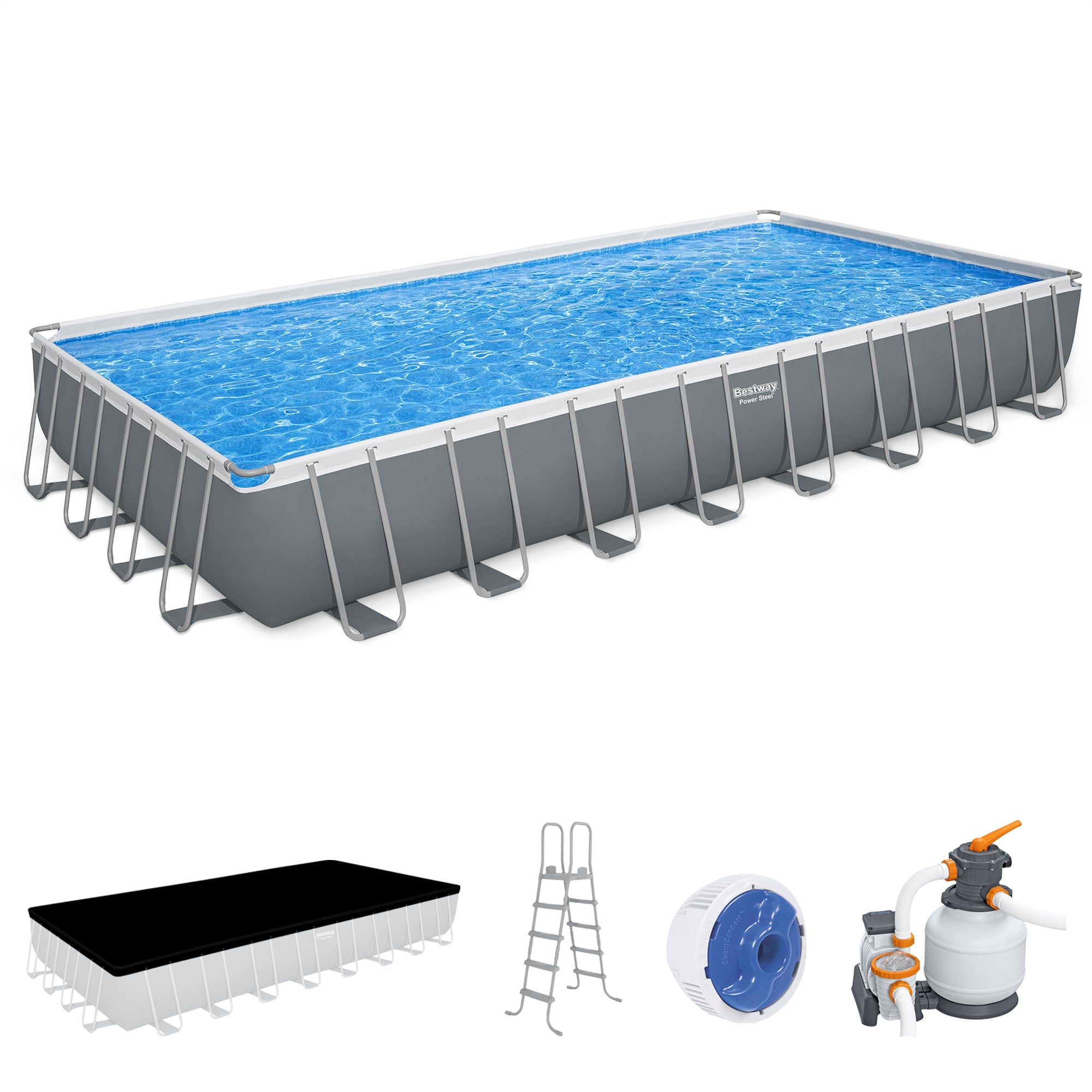 Bestway 56625E Power Steel 31ft x 16ft x 52in Above Ground Pool Set (For Parts) - VMInnovations