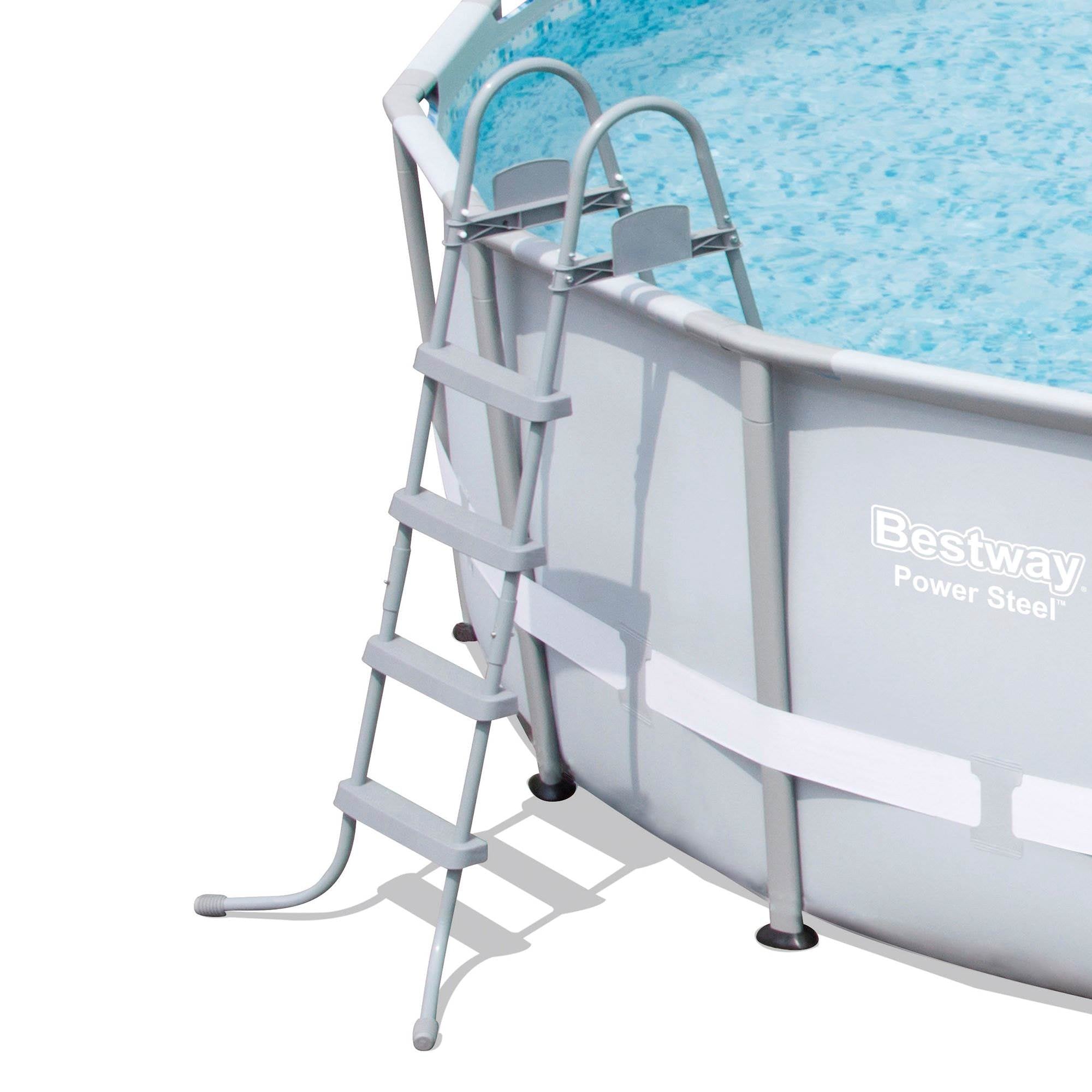 Bestway Steel Pro 18' x 48" Frame Pool Set w/ Pump, Ladder, & Ground/ Top Covers - VMInnovations
