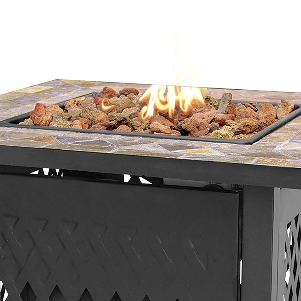 Endless Summer GAD1429SP 30,000 BTU Gas Firepit Table with Lava Rock (Open Box) - VMInnovations