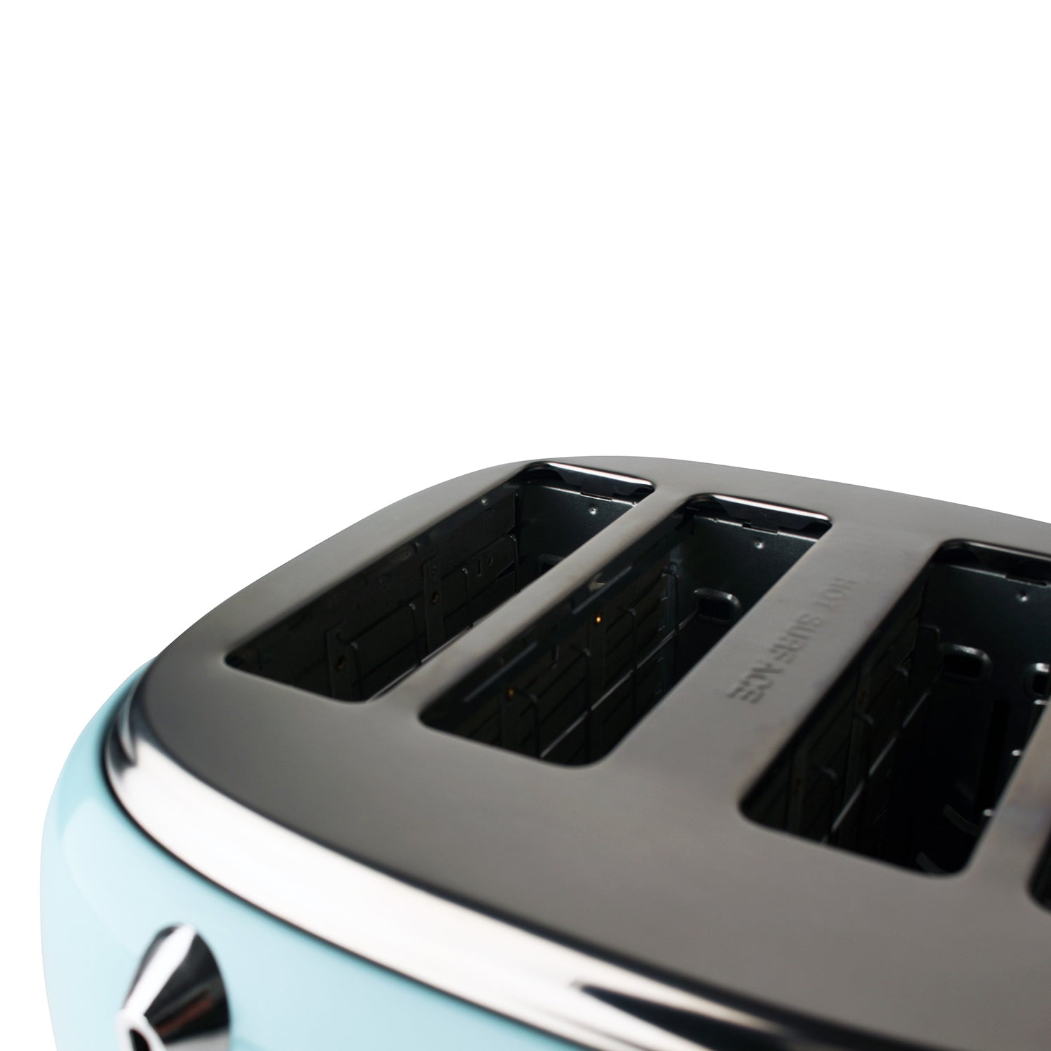 Haden Heritage 4-Slice Wide Slot Stainless Steel Body Toaster, Turquoise (Used) - VMInnovations