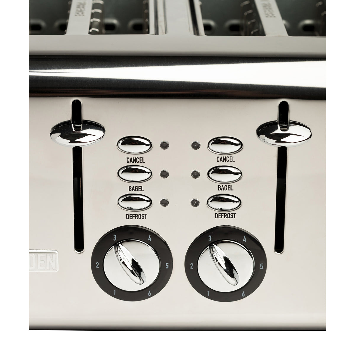 Haden Cotswold Wide Slot Stainless Steel Retro 4 Slice Toaster, Beige (Used)