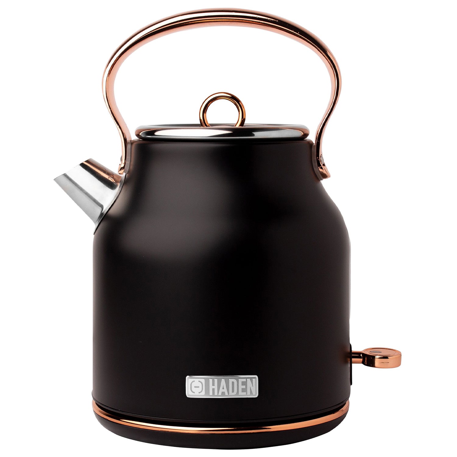 Haden Heritage Stainless Steel Electric Water and Tea Kettle, Copper and Black (Refurbished)